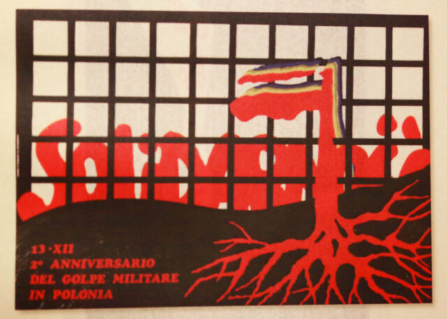 Italian Poster to support Solidarność